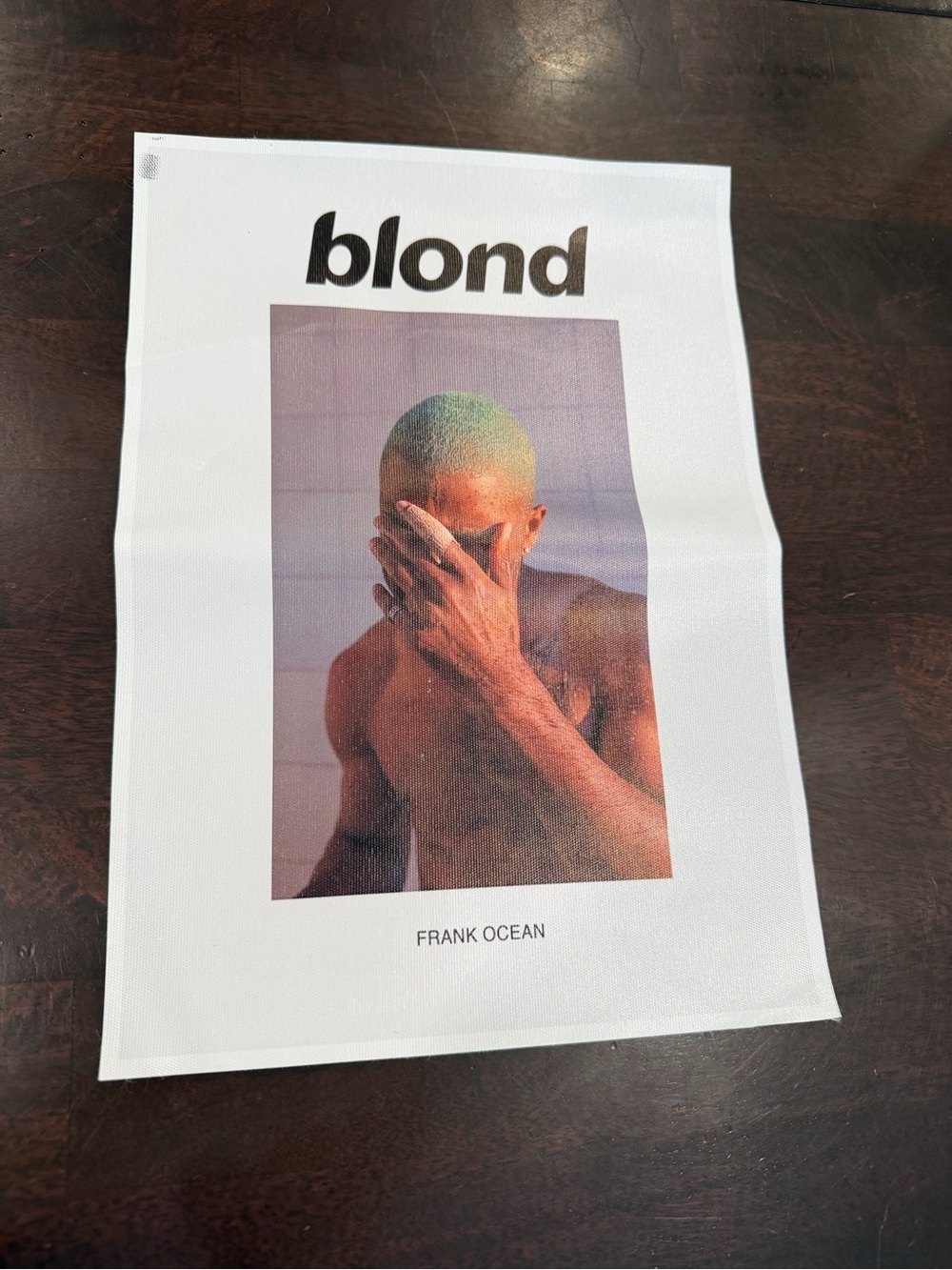 blond Frank Ocean Poster Print - White Background with Multicolor Image